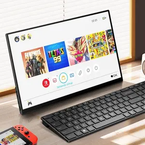 Touch Portable Monitor - External Screen for Phone & Computer Gaming