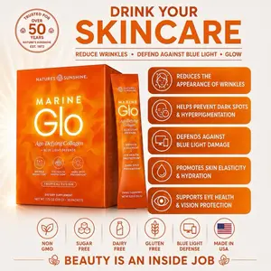 Marine Glo Collagen-Reduce Wrinkles, Defend Eyes & Skin Against Blue Light Damage - 30 Stick Packs