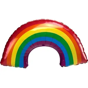 Anagram Mini Rainbow 14 inch Foil Balloon Classic Design for Balloon Garlands Table Decor Craft Projects Party Styling