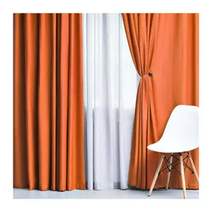 Superior Solid Blackout Curtain Panel Set, 52X72