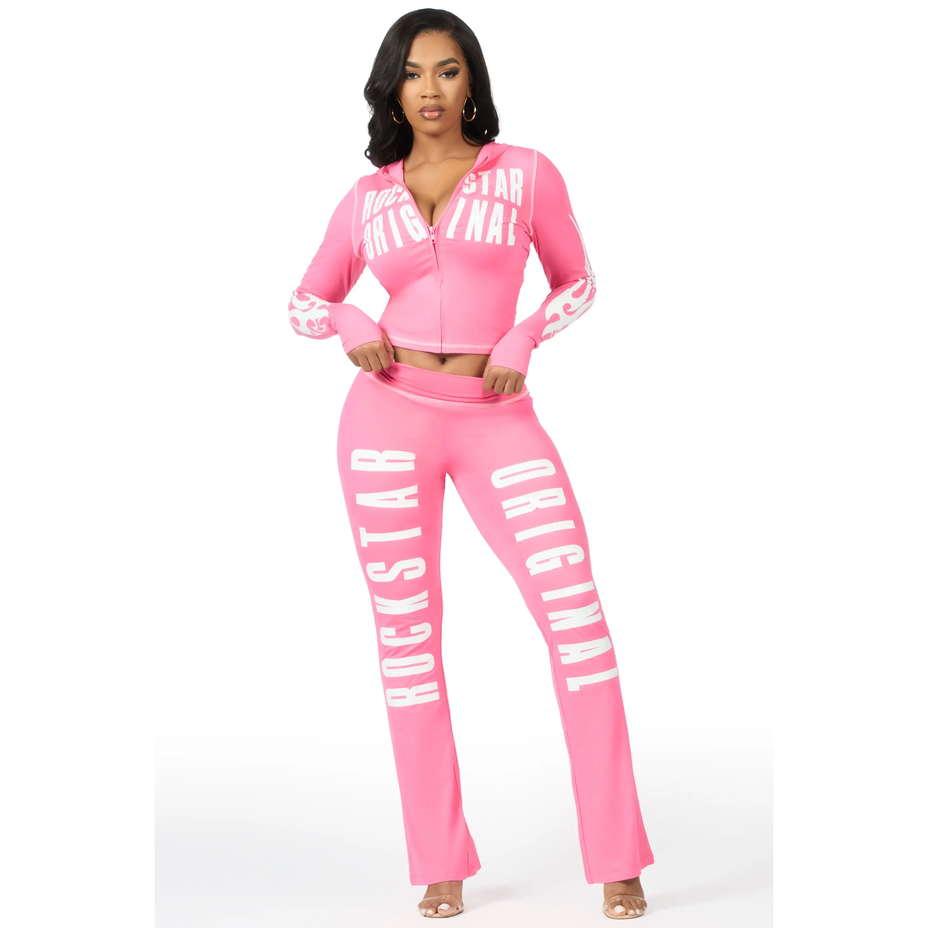 Kamyia Hot Pink Lounge Track Set