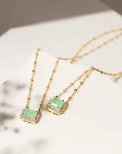 Emerald Fusion Scapular Necklace