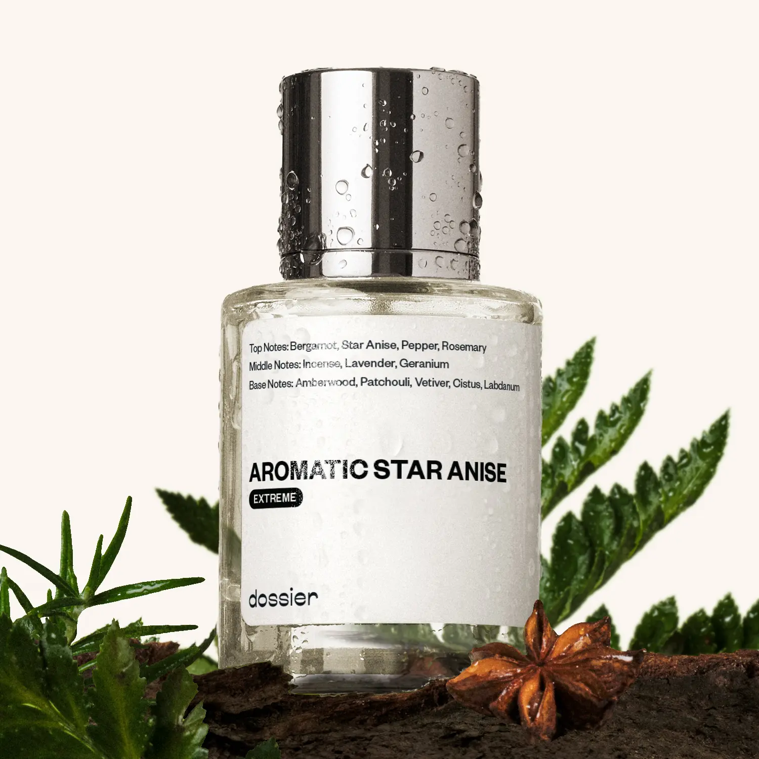 Aromatic Star Anise Extreme, Dossier, Men Perfume, 50ml, Bergamot, Star Anise, Lavender, Patchouli, Amberwood, Vetiver