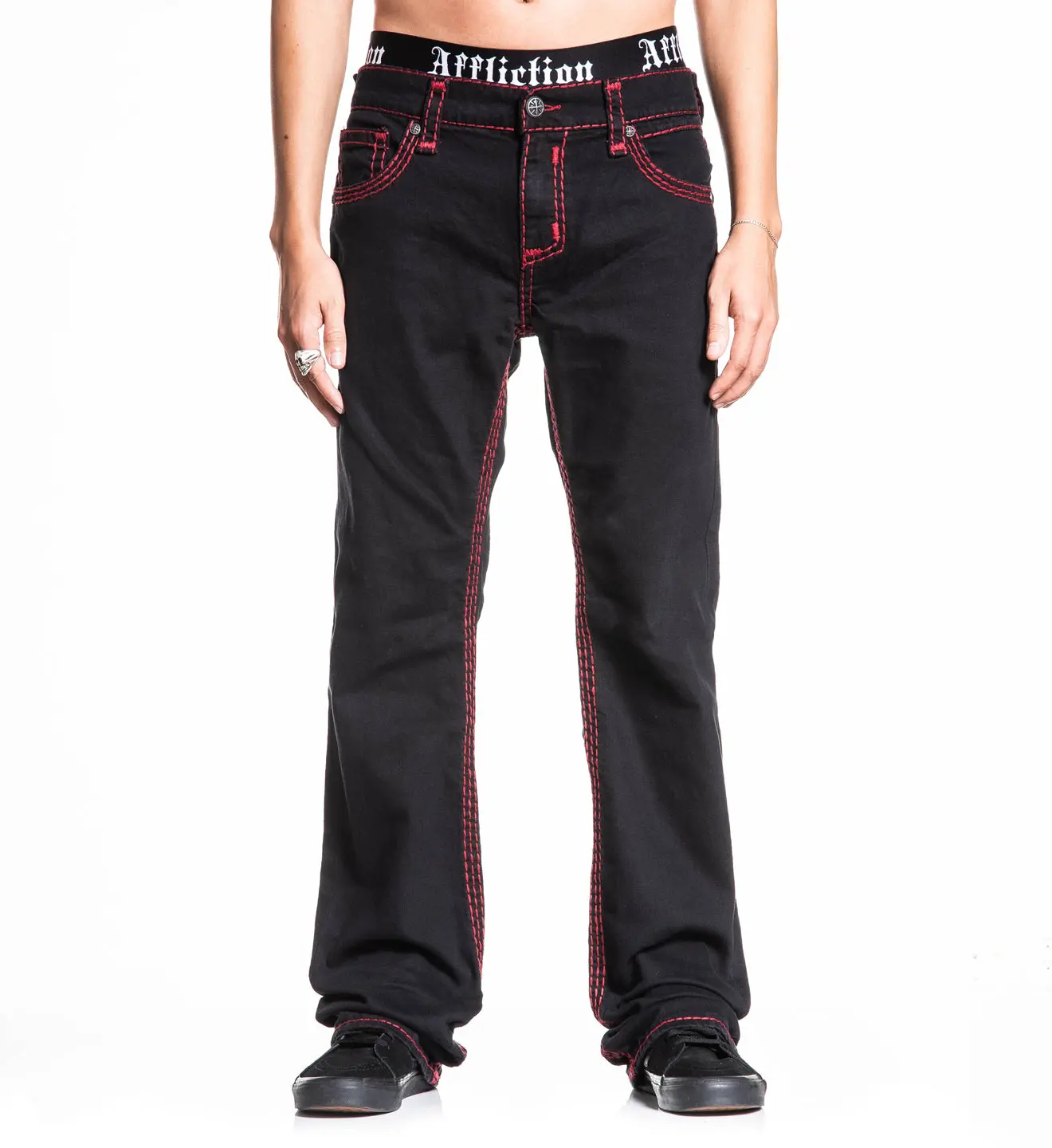 Affliction Men's Jeans Cooper Black Long
