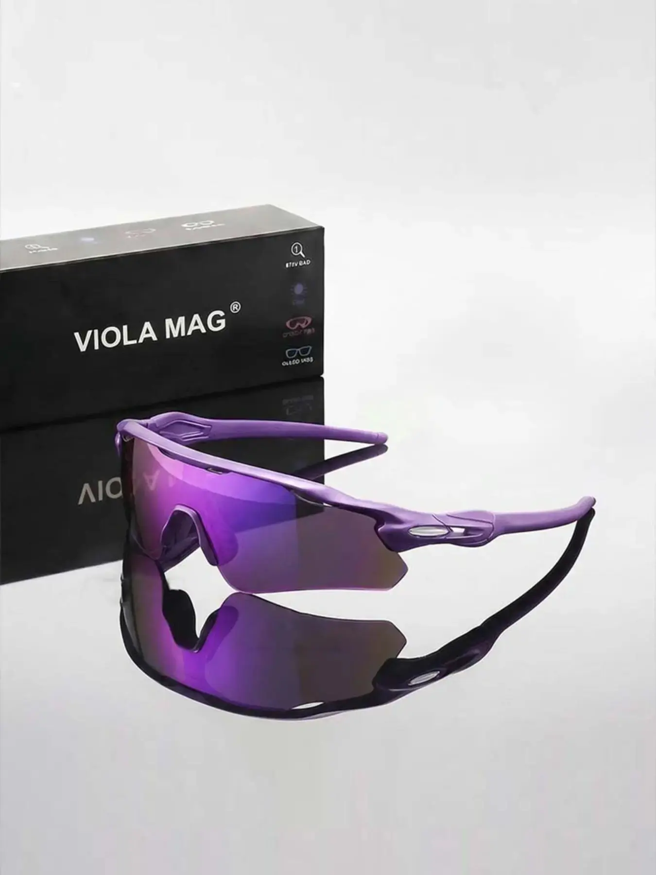 Unisex Sport Half-Frame Sunglasses - Lightweight Cycling Style Outdoor Glasses for Biking, Running and Daily Wear