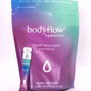 BodyFlow Hydration 30 Pack Sugar-Free Electrolytes Fitness Dietary Supplement for Optimal Cellular Hydration and Recovery Healthcare Vitamin