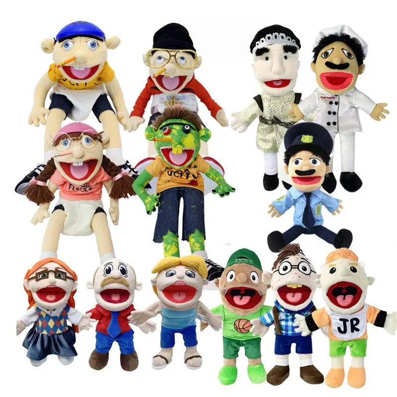 Jeffy Puppet Plush 60cm Hilarious Hand Doll Toy Kids Gift Party Show Prop Plushie Fun Laugh Entertainment Ideal for Any Occasion
