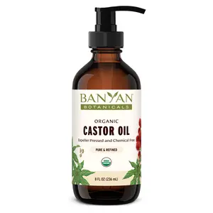 Organic Castor Oil - Deeply Nourishing & Hydrating for Skin, Hair & Face -  Ideal for Castor Oil Packs - Rich Moisturizer, Non-GMO, Pure, Hexane-Free