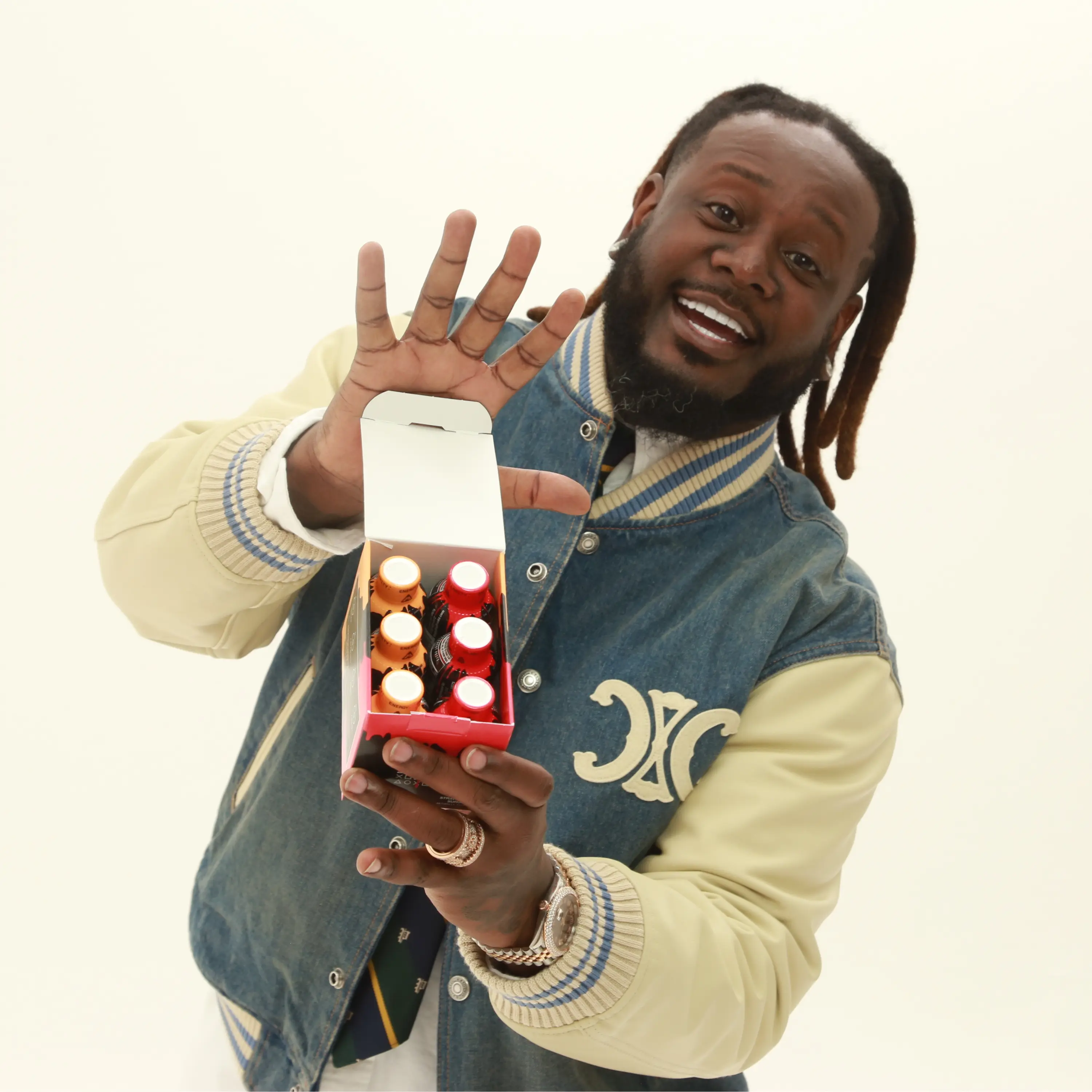 T-Pain Good Game Dual Flavor 6-Pack - Strawberry Surge & Orange Vanilla Vortex Energy Supplement - Zero Crash Formula - 2 Fl Oz Each - Clean Nootropic Energy Boost - Beverage