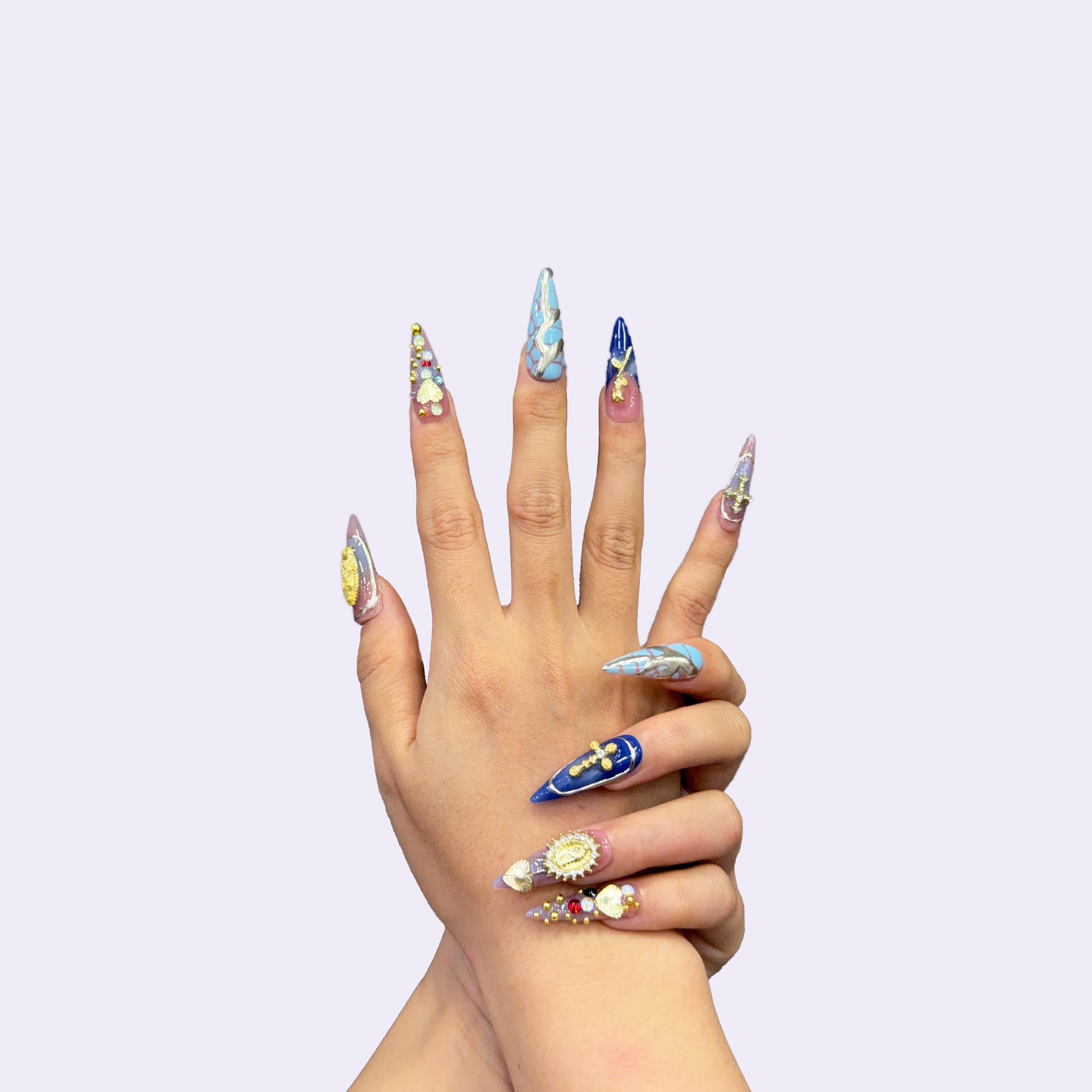 Echo Nails DreamWear – Handcrafted 3D Press-On Nails | Reusable, Long-Lasting, Salon-Quality Handpainted Cute Designs High Quality Press On Nails 10 PCS Nail Art Handmade Press Ons Echo Nails DreamWear – Handcrafted 3D Press-On Nails | Reusable, Long-Lasting, Salon-Quality Handpainted Cute Designs High Quality Press On Nails 10 PCS Nail Art Handmade Press Ons