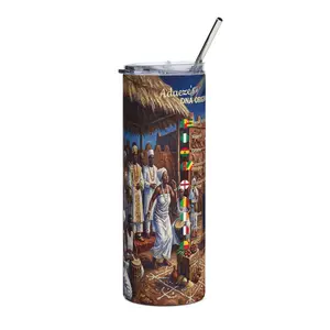 Fon Dahomey Benin Heritage Personalized Genealogy DNA Stainless Steel Tumbler & Custom Benian Family Tree Ancestry Gift Black History Month