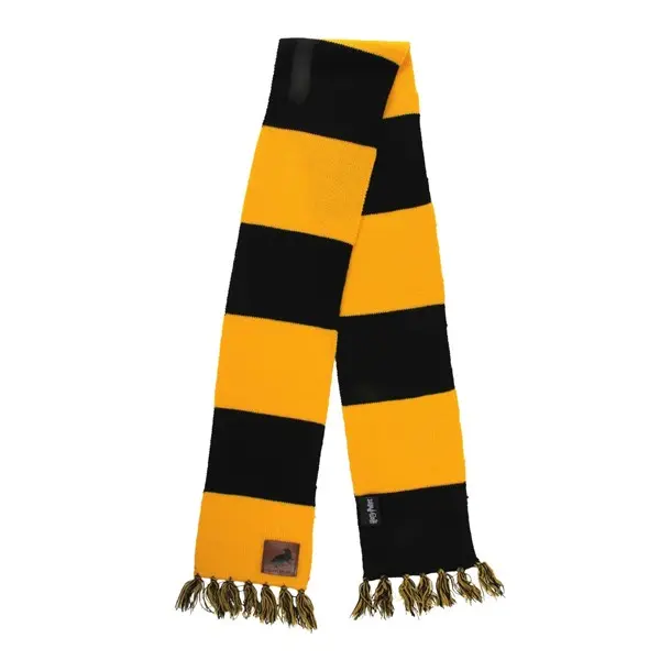 Hufflepuff Patch Striped Scarf