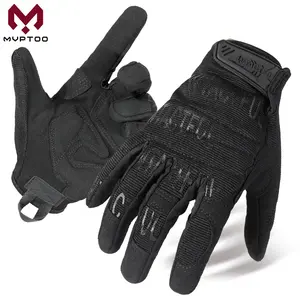 MVPTOO Outdoor Protective Gloves Tactical Gloves Touch Screen Anti-Slip Breathable Shock-proof Full Finger Gloves for Airsoft Shooting Combat Tactical Working