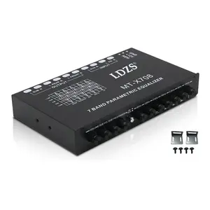 Professional 7 Band Car Equalizer Multifunctional Car Audio EQ Tuning Crossover Amplifier Parametric Equalizer Car Audio Equaliz NONE