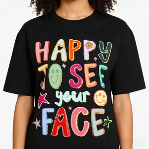 To See Your Face Teacher Shirt, Hand Drawn Doodle Stars Messy Teacher T-Shirt, Appreciation Gift Tee, Unisex Short Sleeve Graphic Apparel, Novelty School Saying Top for Men and Women, Casual Education Wear