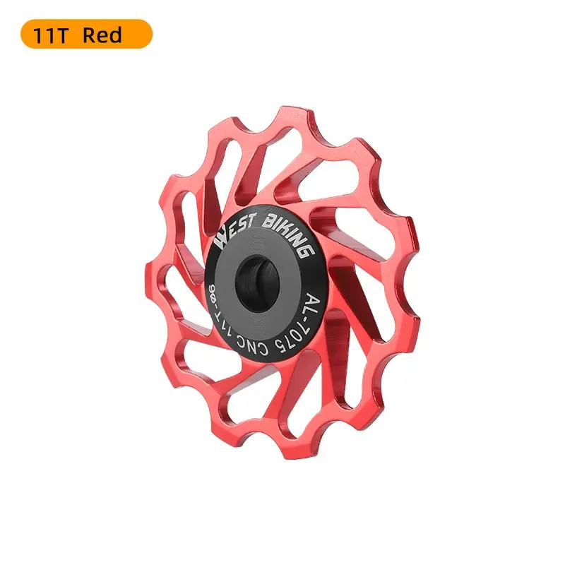 WEST BIKING Cycling Bicycle Ceramic Bearing Rear Guide Wheel Lightweight More Professional Strong Multiple Colors Guide Wheel Road Bike Bicycle Components Bike Parts Bicycle Accessories