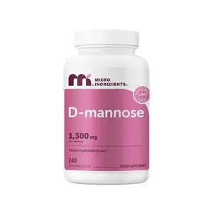 Micro Ingredients Pure D Mannose 1,300mg with Cranberry, 240 Veggie Capsules