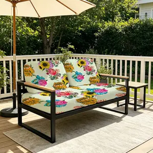 2/4/6/8pcs Elastic Sofa Covers, Floral Patterns, Machine Washable or Hand Washable Cushion Covers, Living Room, Bedroom, Garden Sofa Decoration Covers, Outdoor and Indoor Home Protection Covers, Suitable for Balconies, Patios, and Leisure Areas.