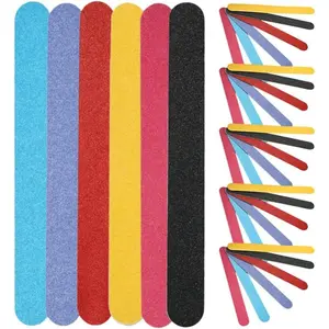 6-Piece Set of Nail Files Fingernail File and Buffer Double Sided Nails Sanding Strips for Art Tools DIY Projects