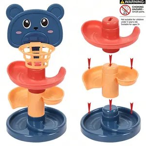 Fun Track Slide Ball Tower Toy, Educational Early Learning Rolling Toy for Babies, Learning Tower Toddlers, Ages 1-3, Unisex, Choking Hazard Warning