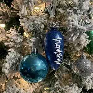 Light of Friendship Bulb Ornament, Custom Friends' Christmas Gift