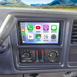 7" Android Double DIN Car Stereo for GMC Sierra 1500/2500 2003–2006 | Wireless CarPlay & Android Auto | GPS, Bluetooth, Mirror Link, Backup Camera