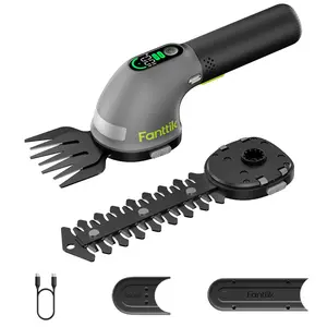 【FathersDayGift】Fanttik Z10 Pro Cordless Hedge Trimmer, 6” Shurbbery Trimmer & 3.5” Grass Shear, Dual-Mode with Battery Display, Type-C Fast Charge, Two Blades for Yard, Garden, Lawn Care Summervibes