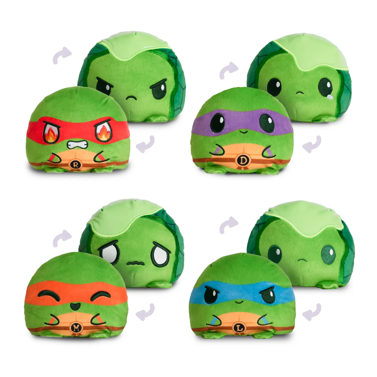 Teenage Mutant Ninja Turtles 4" Reversible Ooze Plushie Bundle