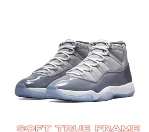 The ultimate grey high-tops. Premium patent leather + icy sole Shoes