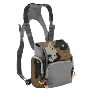 Bino Harness with Rain Cover with Rangefinder Pouch & Rain Cover Adjustable Large Capacity Bino Case for Hunting Hiking