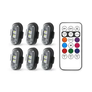 Car LED Light, Remote Control LED Strobe Light, Anti-collision Aircraft Light Warning Light, Multifunctional Car Decorative Light, LED Car Ambient Light, Multiple Lighting Modes, Led Car Lights