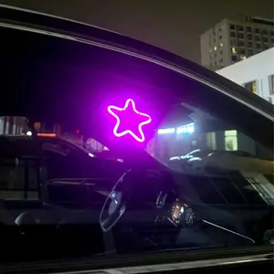 Car LED Window Lights With Remote Control Multiple Modes Window Decoration Atmosphere Lamps Auto Modification Neon Lights Led Car Ambient Light