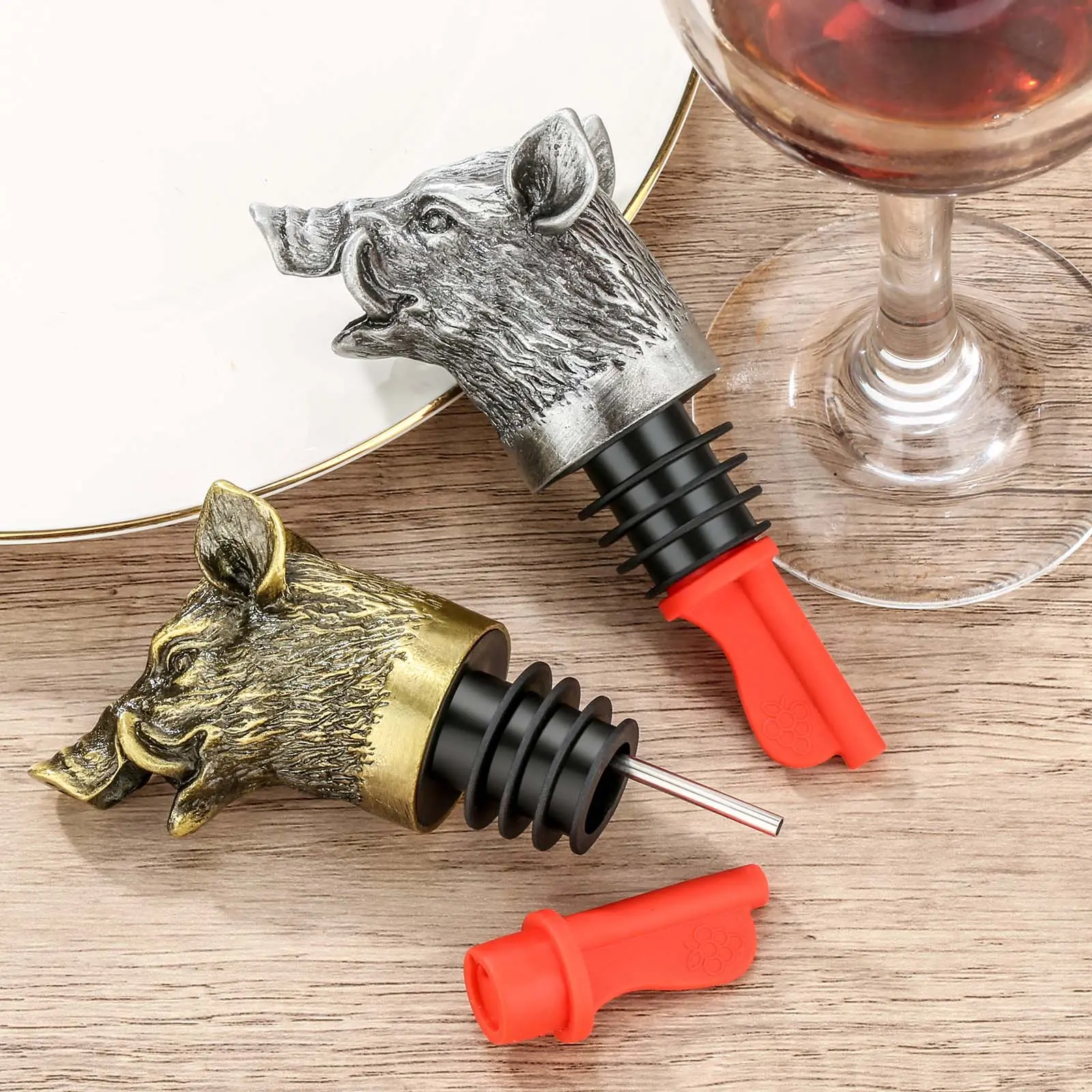 Wild Boar Wine Pourer & Stopper