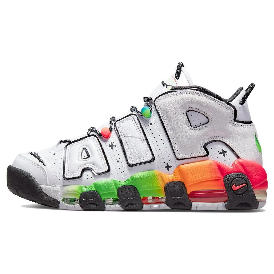 Men's Nike Air More Uptempo 96 'Culture Of The Game' Lace-Up Casual Trainers - All Seasons, Variant-Selected, Style Code DV1233-111