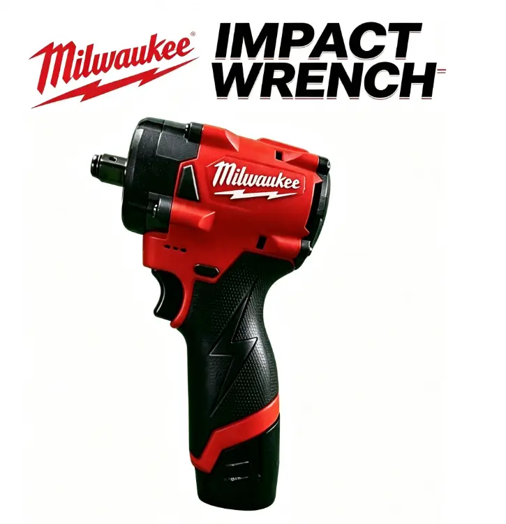 Milwaukee M12 FUEL Compact 1/2 in Impact Wrench, 12V Brushless -State Motor, Adjustable Torque Setting, Storage Case & Fastener Accessories Included, Ideal for Mechanical Disassembly & Workshop Work kit tools power electric fastening products bucket shock