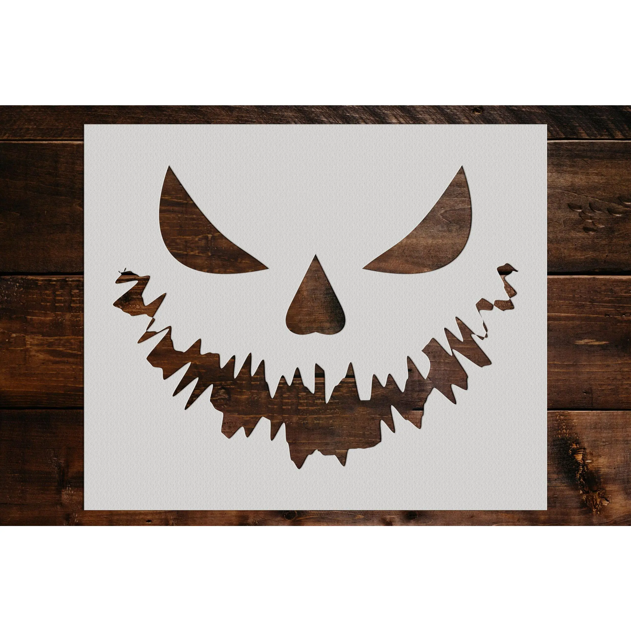 Pumpkin Face Stencil - Art and Wall Stencil