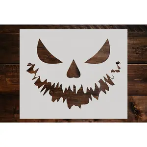 Pumpkin Face Stencil - Art and Wall Stencil