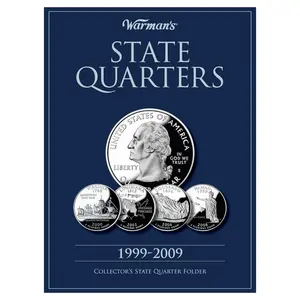 Warman's State Quarter 1999-2009 Collector's Folder Hardcover 60 Slots with Coin Organiser & Planner