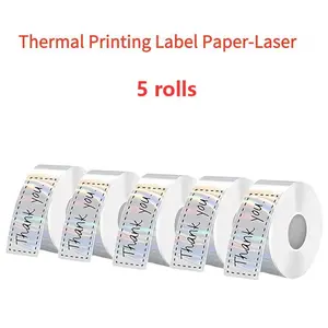 800/480 sheets of 14*40mm laser thermal label paper, thermal printing paper, adhesive sticker label paper, Direct thermal labels, used for kitchen/factory/warehouse/thank-you message/price/date/product/barcode/gift labels, etc