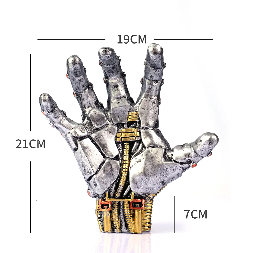 Smooth Resin Cyberpunk Theme Robotic Hand Wall-Mounted Basketball Holder - 1-Count Individual Pack Storage Rack, Home Organizer Decor for Game Room, Controller Storage Gift