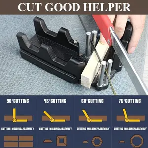 Multifunctional Angle Cutting Guide Tool, Precision Home Renovation, Home Improvement, Woodworking Project, DIY Tools, Multiple Angles, Durable Plastic/iron Structure