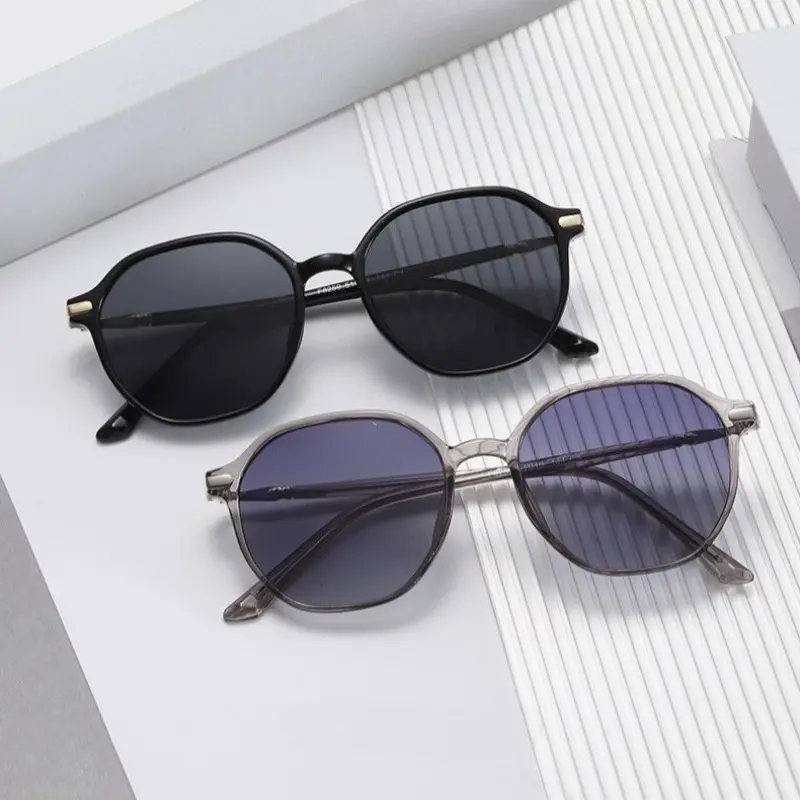 Women's Round Gradient Sunglasses - UV400 Anti-UV Protection, Lightweight Oversized Face-Slimming Trendy Eyewear, Perfect for Summer & Daily Wear (summerwins), Womens Sunglasses, Anti-Uv Women's Sunglasses