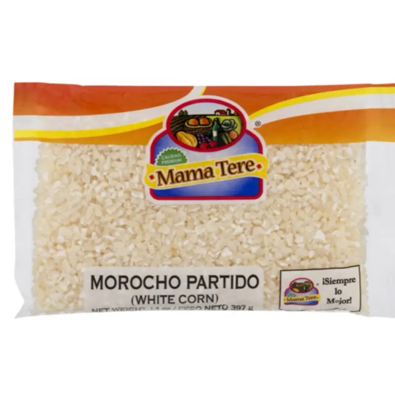 Mama Tere morocho partido 14 oz - Mama Tere white corn Ecuador Grain