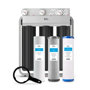 Brio 3-Stage Whole House Filtration System - 20" Iron & Manganese
