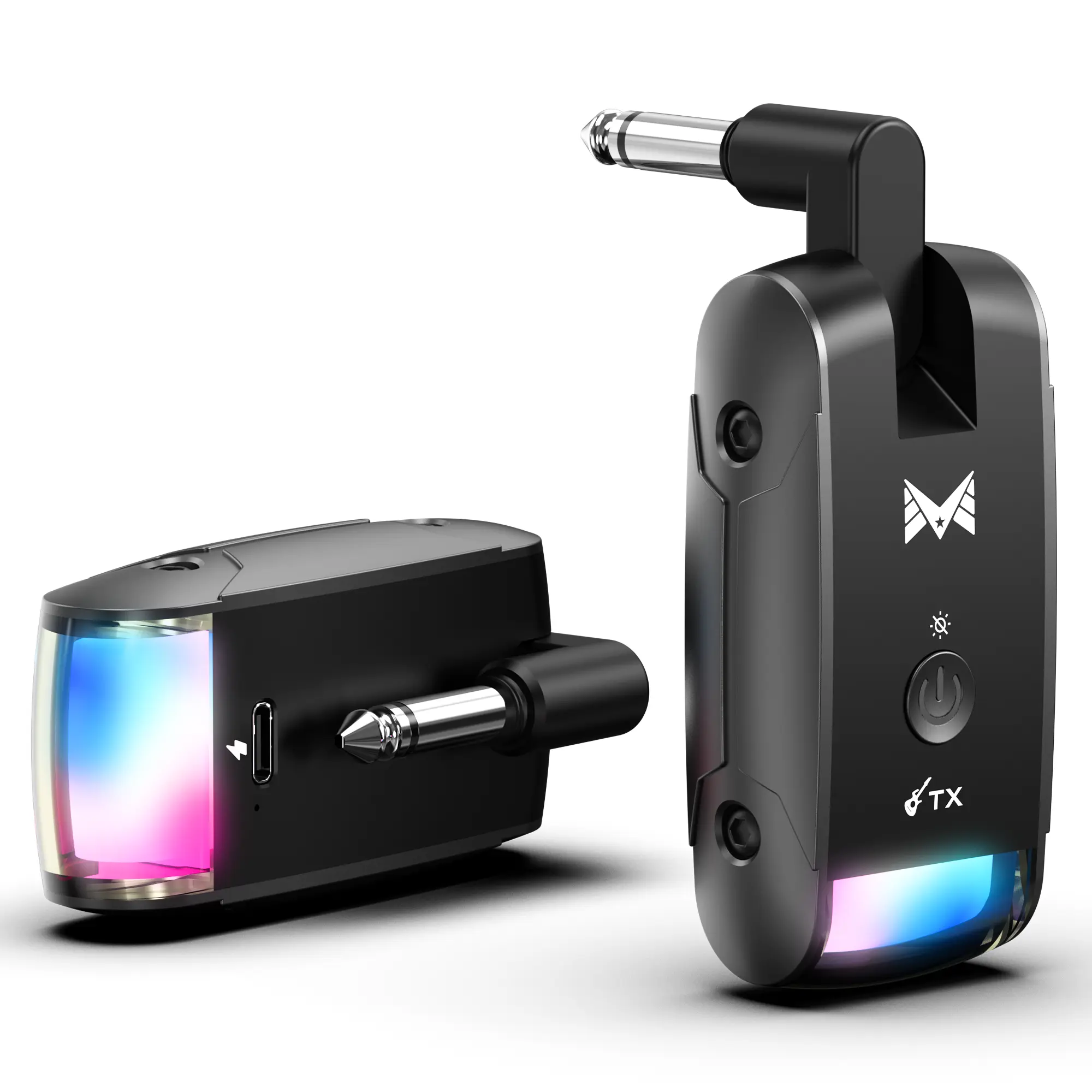 Wireless Guitar System 2026 Upgraded version RGB Lighting, 230-foot Transmission Distance Wireless Guitar Transmitter and Receiver, Guitar Wireless System for Guitars, Basses, and Other Instruments