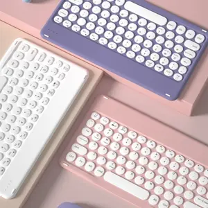 Bluetooth-compatible Keyboard for Phone Tablet PC, 10 Inch Wireless Keyboard, Compatible with iPad Pro 11, Air 10.2, Huawei Matepad, Samsung
