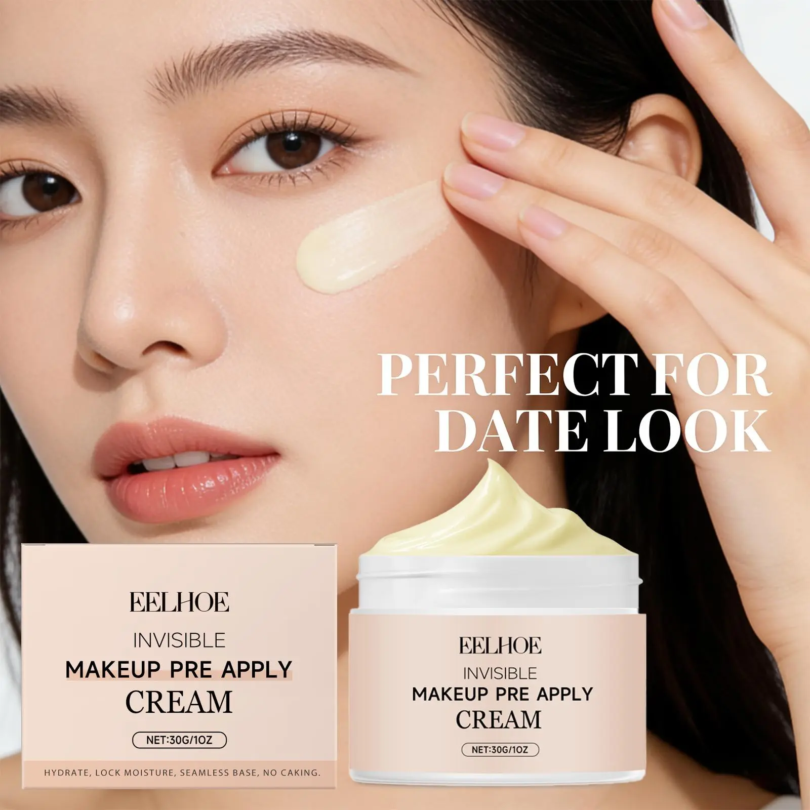 Pre Primer Invisible Makeup Waterproof Minimize Pore Brightening Skin Tone Natural Isolation Pre Apply Cream Primer Makeup 30g