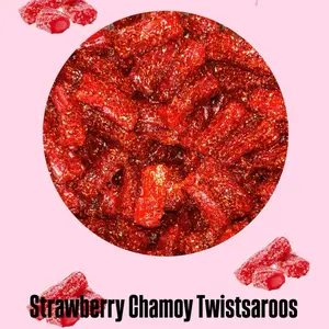 Insane Candy Strawberry Chamoy Twistsaroos 5oz Snack