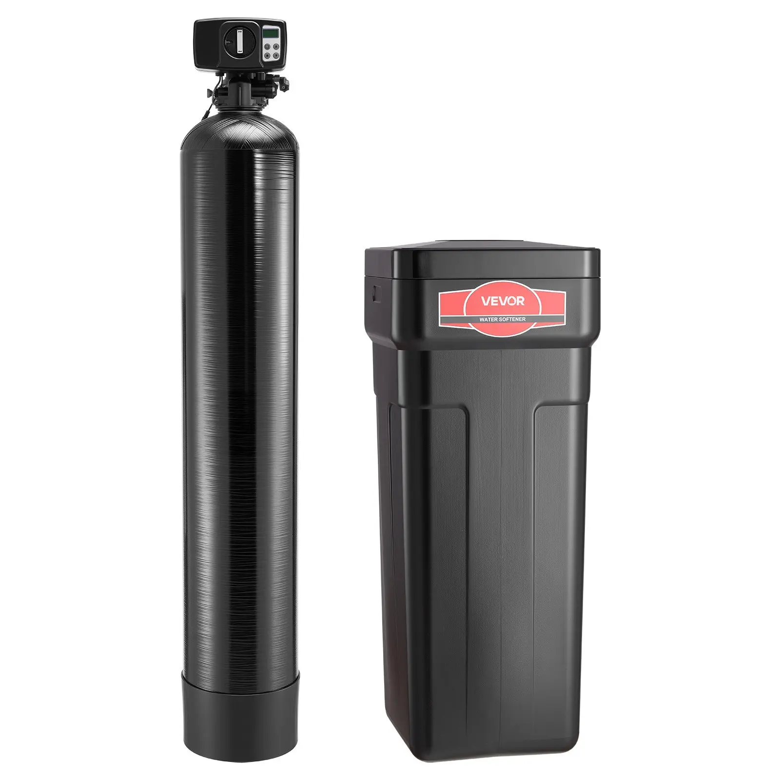 【DealsForYouDays】VEVOR Water Softener, 64,000 Grains Whole House Water Softener System, with Automatic Digital Control Head, Bypass Valve, Reduce Hardness and Minerals, Improve Water Quality, for 5-6 Bathrooms