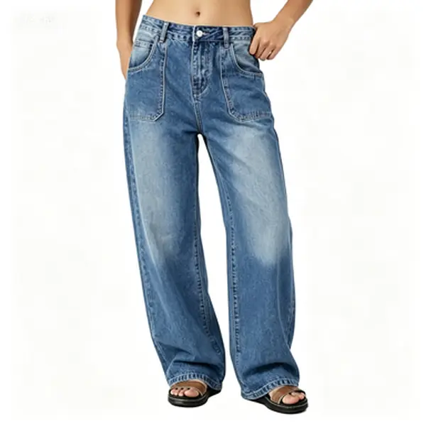 EMMIOL Baggy Jeans for Women, High Wasited Wide Leg Jeans Plus Size Y2K Boyfriends Denim Pants